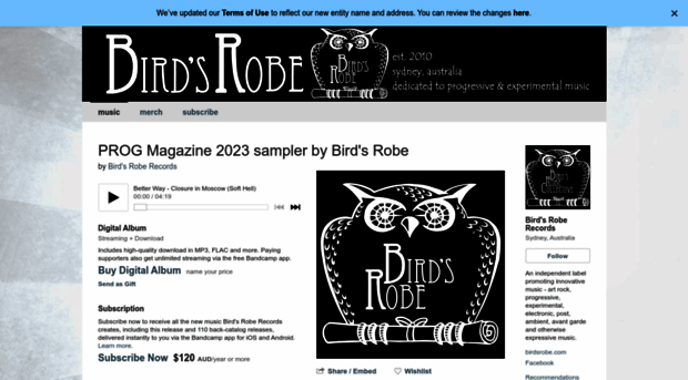 birdsrobe.bandcamp.com