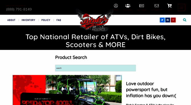 birdysscootersandatvs.com