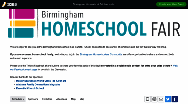 birminghamhomeschoolfair2016.sched.org