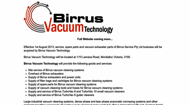 birrusvacuumtechnology.com.au