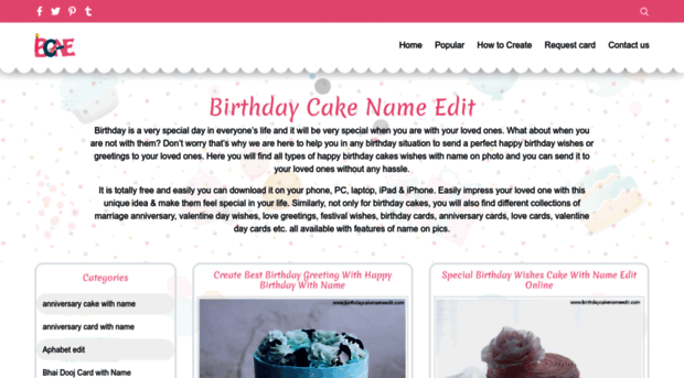 birthdaycakenameedit.com