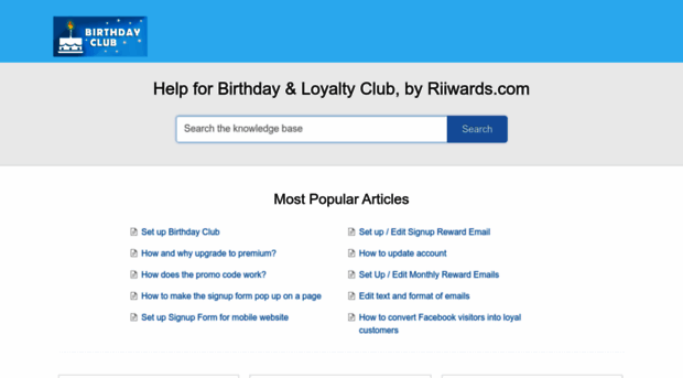 birthdayclub.helpscoutdocs.com