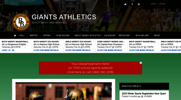 bishopbradyathletics.com