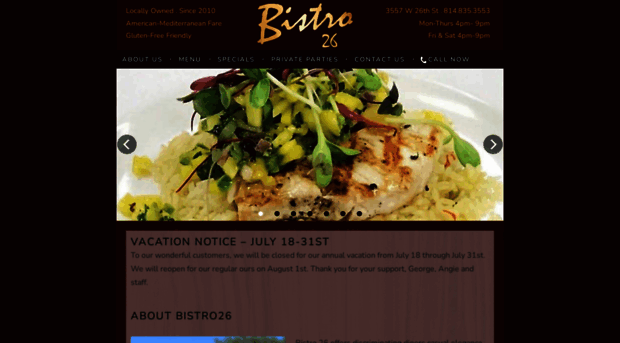 bistro26erie.com