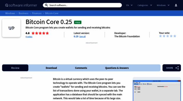 bitcoin-core.software.informer.com