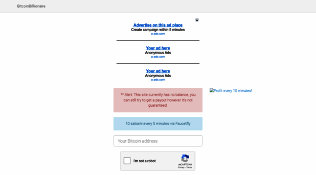 bitcoinbillionaire.faucetfly.com