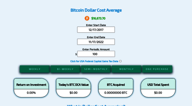 bitcoindollarcostaverage.com