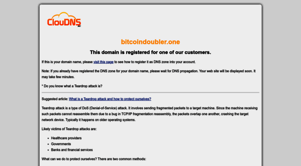 bitcoindoubler.one