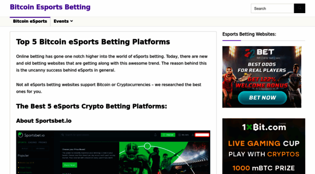 bitcoinesports.net