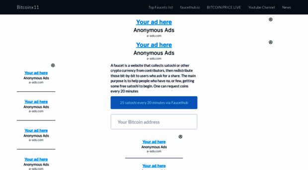 bitcoinx11.faucetfly.com