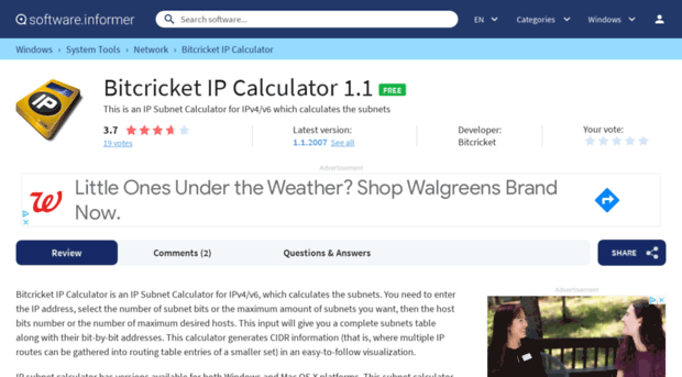 bitcricket-ip-calculator.software.informer.com