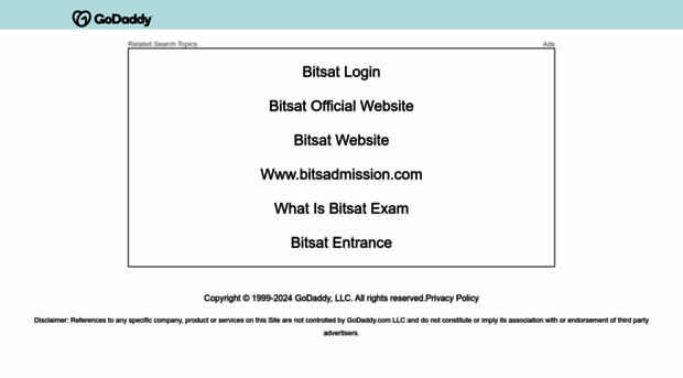 bitsat.in