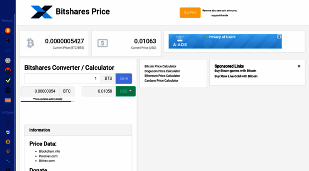 bitshares.price.exchange