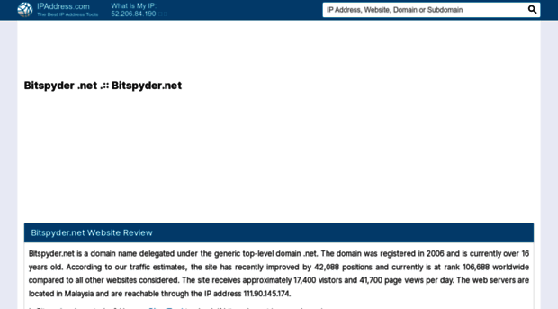 bitspyder.net.ipaddress.com