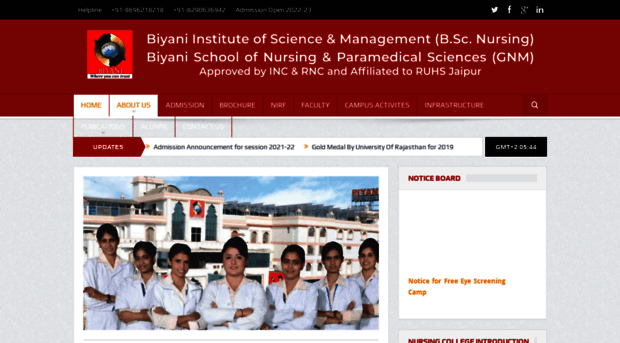 biyaninursingcollege.com