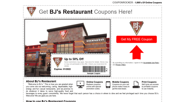 bjsrestaurant.couponrocker.com