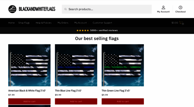 blackandwhiteflags.com