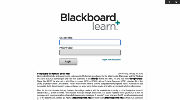 blackboard.eacc.edu