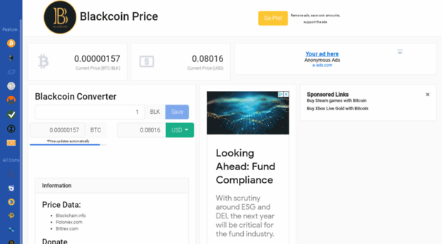 blackcoin.price.exchange