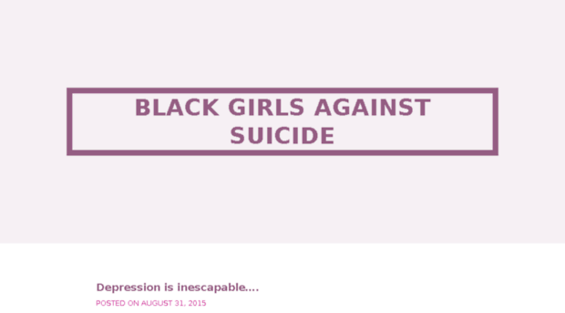 blackgirlsagainstsuicide.com