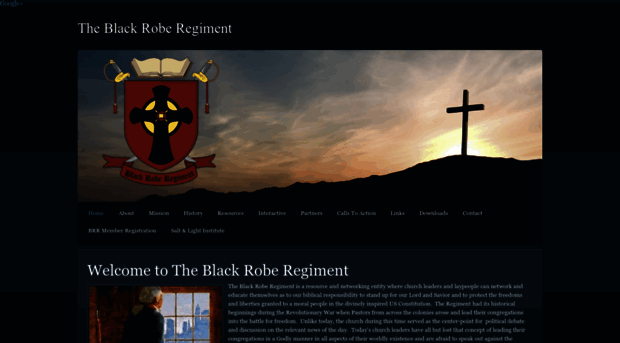 blackrobereg.org - The Black Robe Regiment - Home - Black Robe Reg