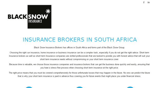 blacksnowinsurance.co.za