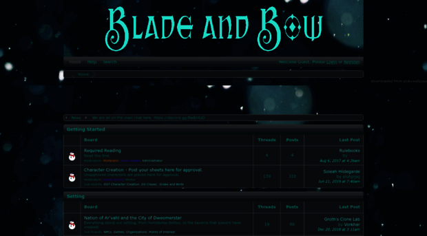 bladeandbow.boards.net