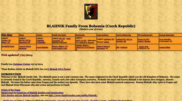 blahnik.genealogyvillage.com