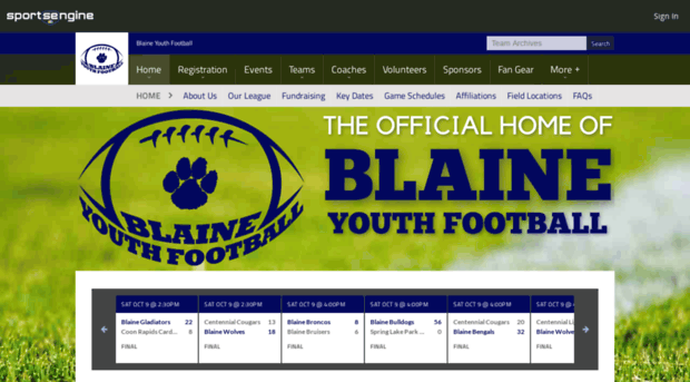 blaineyouthfootball.sportngin.com