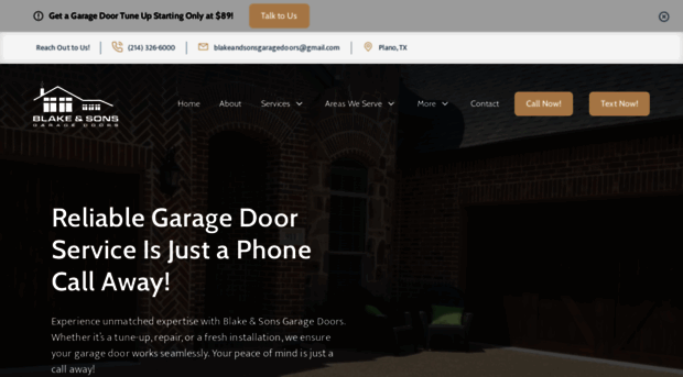 blakeandsonsgaragedoors.com