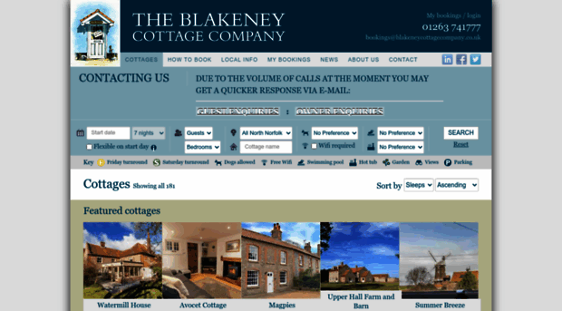 blakeneycottagecompany.co.uk