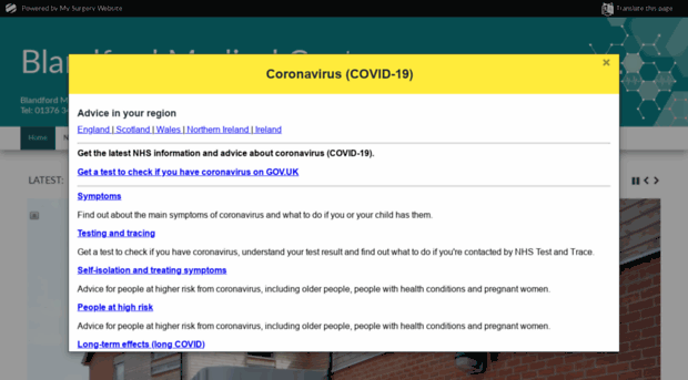 blandfordmedicalcentre.co.uk