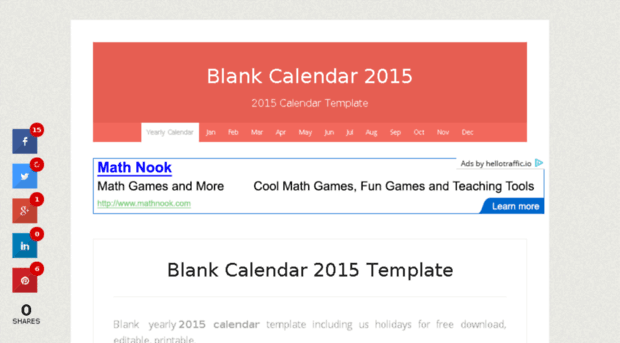 blankcalendar2015.net