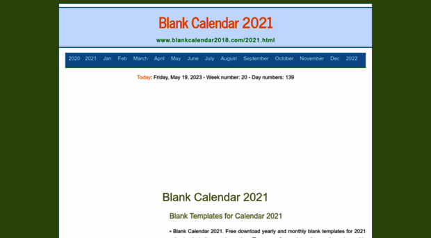blankcalendar2018.com