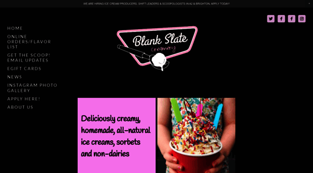 blankslatecreamery.com