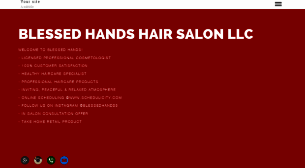 blessedhandshairsalon.com