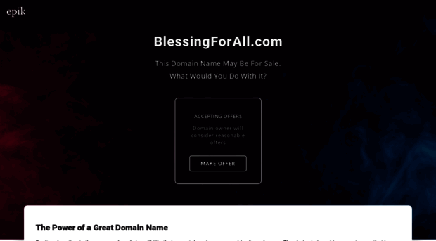 blessingforall.com