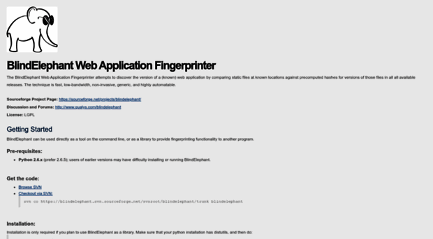 blindelephant.sourceforge.net