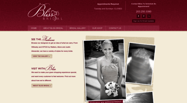 blissbridalct.com