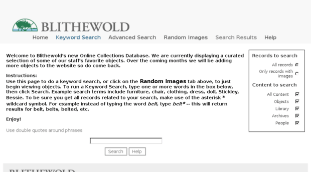 blithewold.pastperfect-online.com