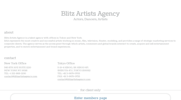 blitzartistsagency.com