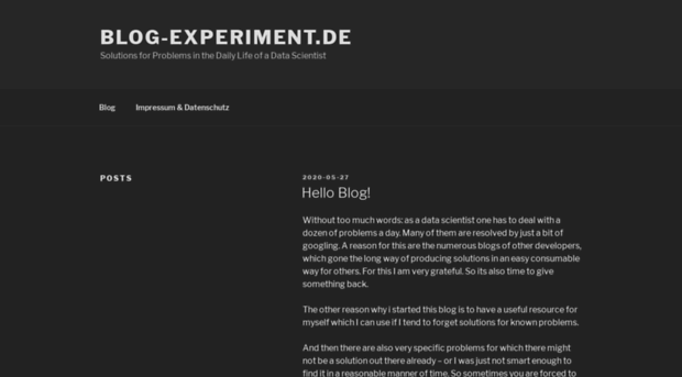 blog-experiment.de