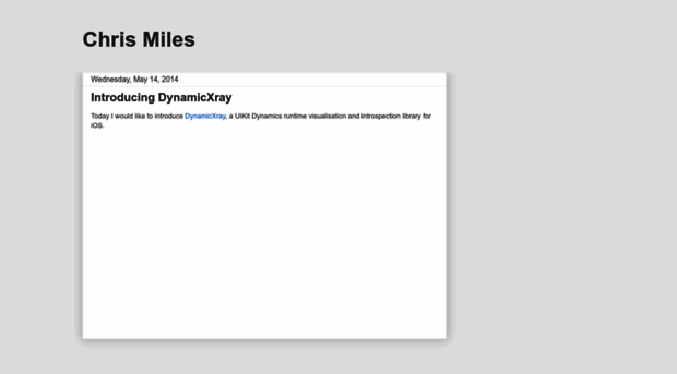 blog.chrismiles.info