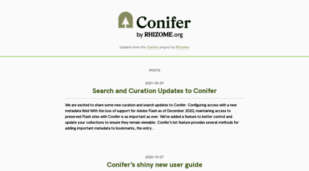 blog.conifer.rhizome.org