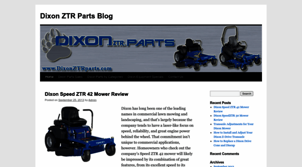 blog.dixonztrparts.com