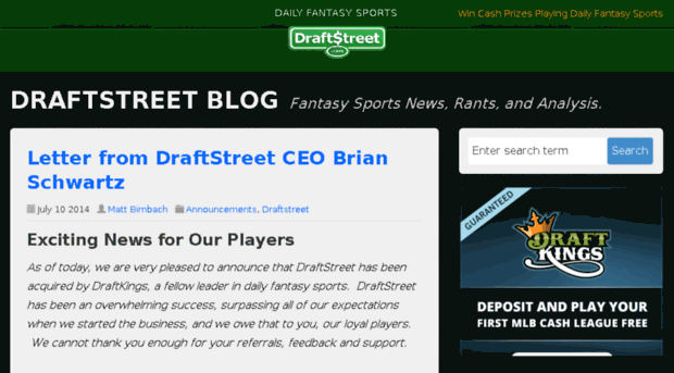 blog.draftstreet.com