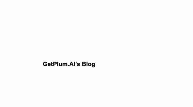 blog.getplum.ai