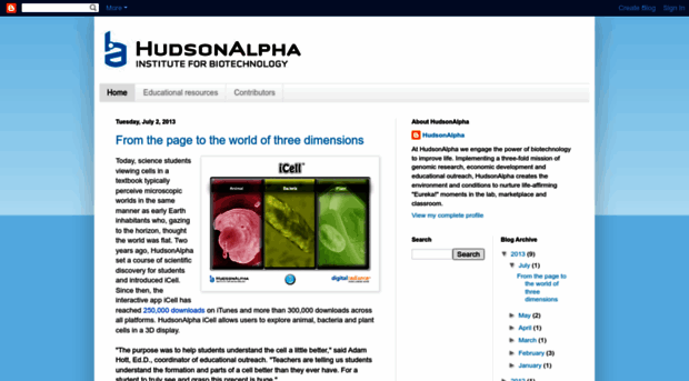 blog.hudsonalpha.org