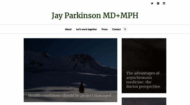 blog.jayparkinsonmd.com