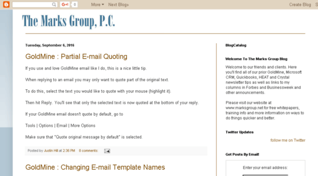 blog.marksgroup.net
